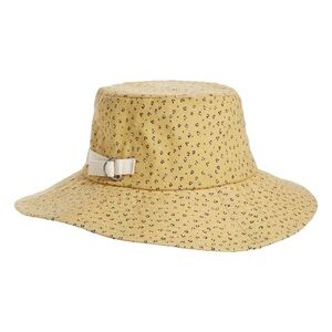 Madewell Linen Packable Sunhat, Size M/L in Bronzed Lichen